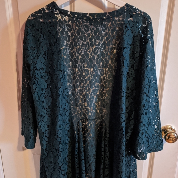 Lee Anderson Green Lace Cardigan - Picture 6 of 6